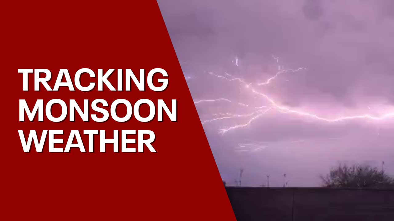 Monsoon brings lightning, rain, hail to Arizona