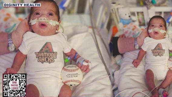 NICU babies cheer on the Diamondbacks