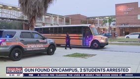 Gun found on campus, 2 students arrested