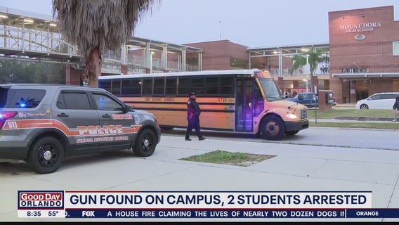 Gun found on campus, 2 students arrested