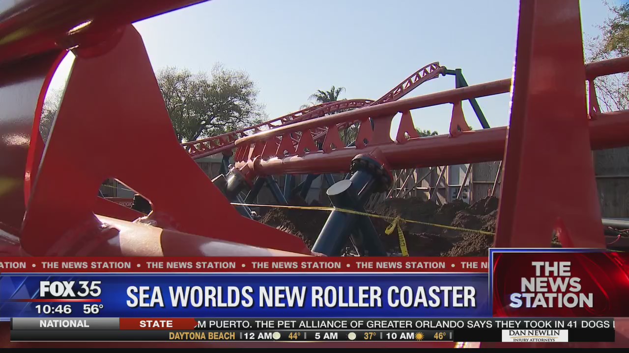 SeaWorld Orlando constructing Ice Breaker roller coaster