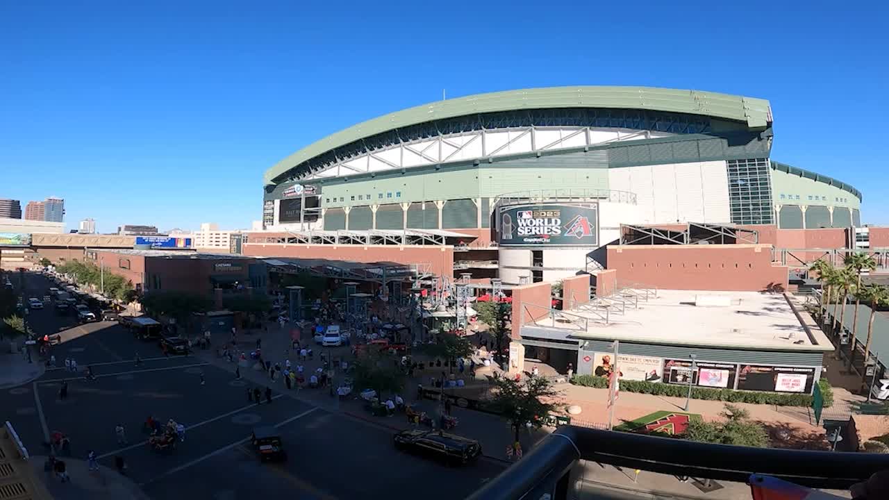 Chase Field timelapse: World Series in Phoenix
