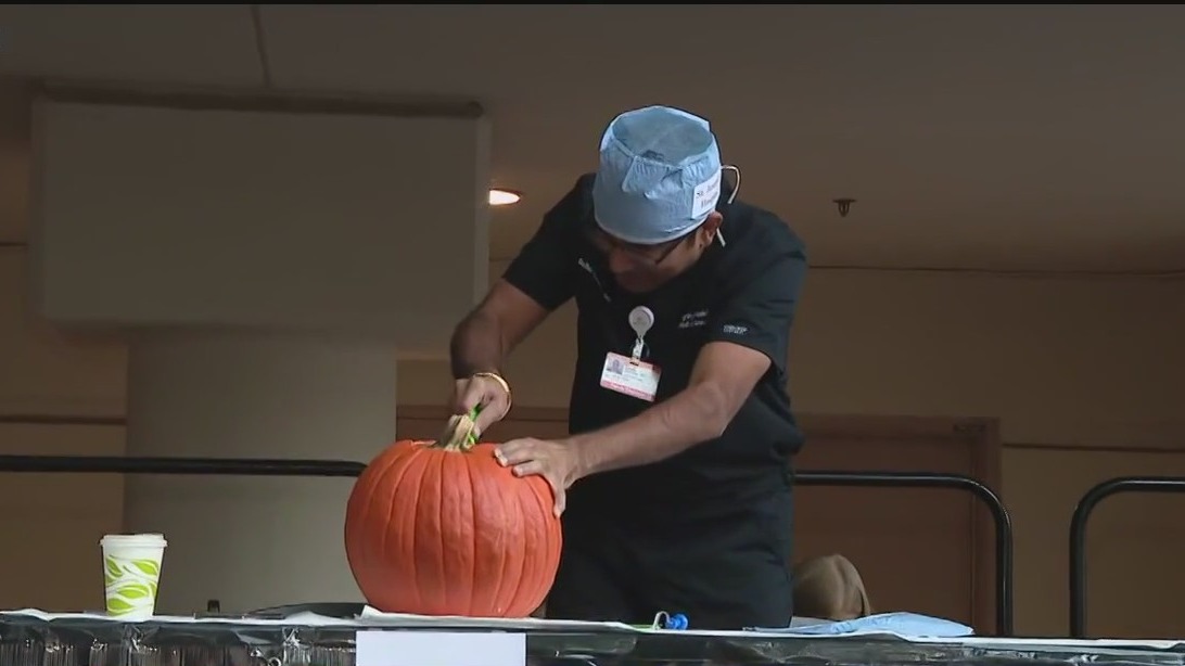 AZ hospital physicians compete in pumpkin carving