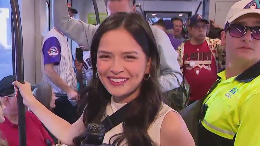 A look at the ride to Chase Field on the light rail