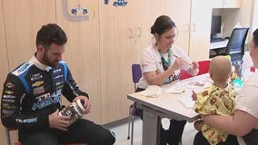 NASCAR's Corey LaJoie makes pit stop at Phoenix Children's