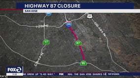 Highway 87 closed all weekend in San Jose for repaving