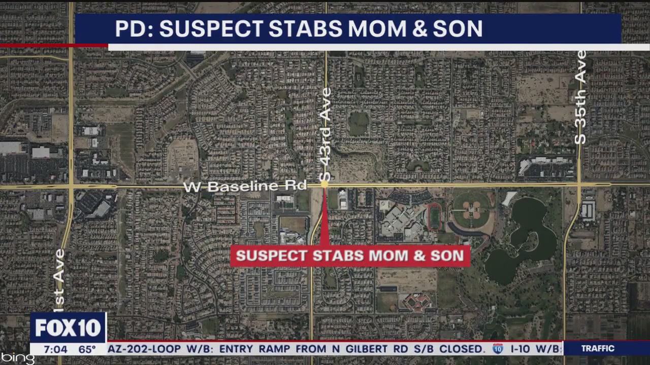 Suspect stabs mother and son, police say | FOX 10 Phoenix