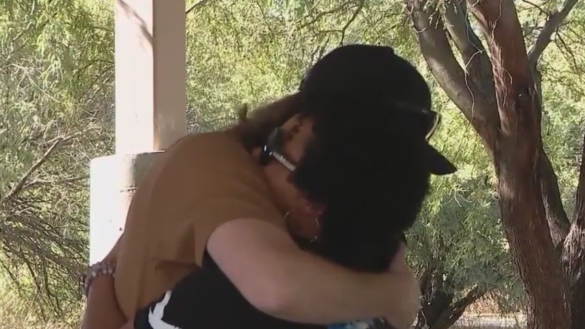 Family meets man living with their loved ones heart