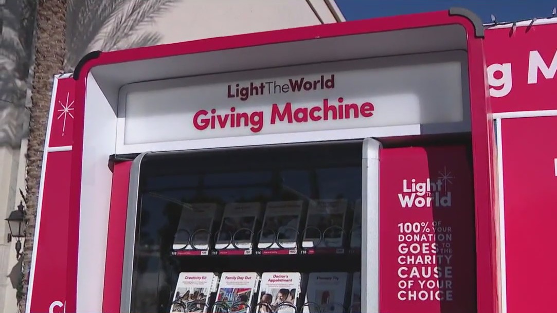 Light the World giving machine installed in Gilbert