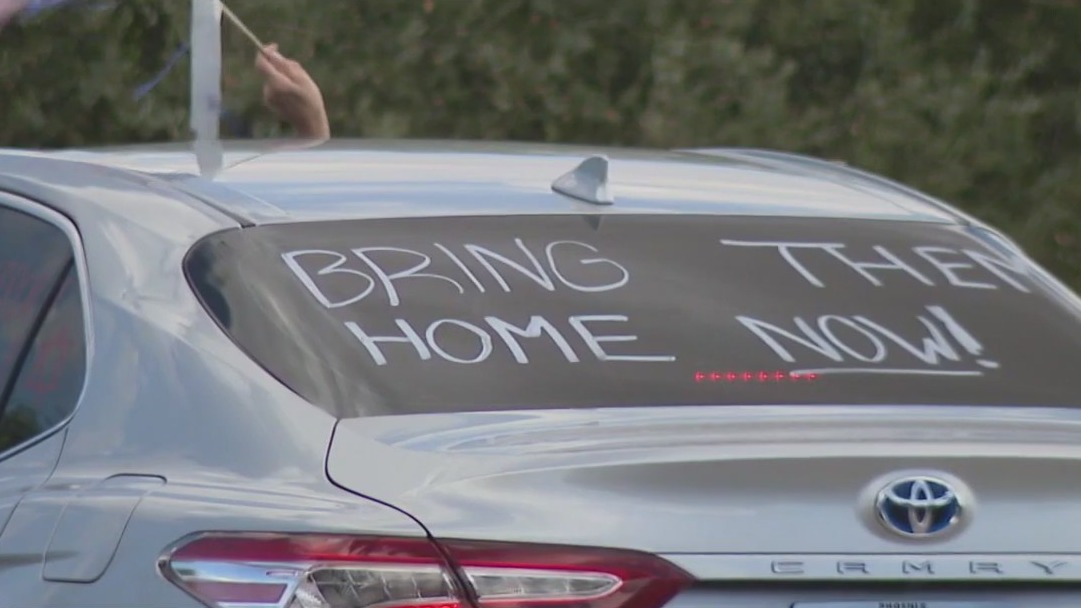 Israel Hamas War: Group holds rally for hostages