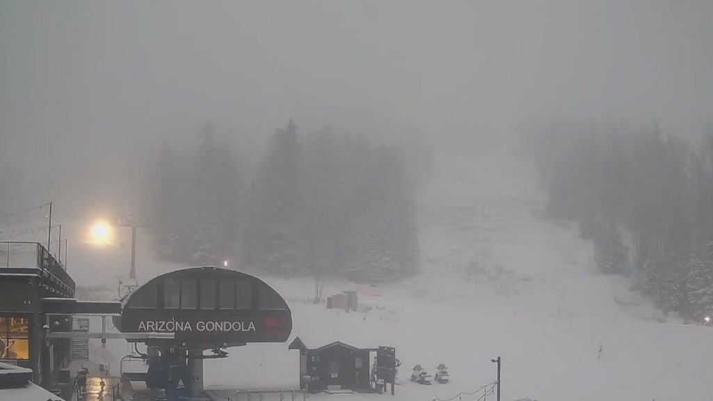 Snow falling in parts of Arizona