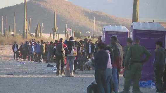 'Unprecedented' border surge in Lukeville, Arizona