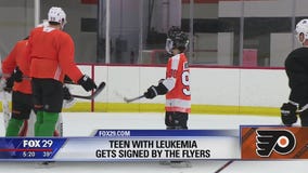 New Jersey teen with leukemia signs one-day contract with Flyers
