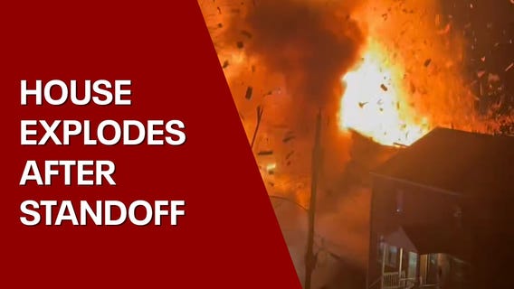 Virginia home explosion caught on camera