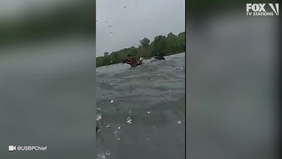Border patrol agent saves man in Rio Grande