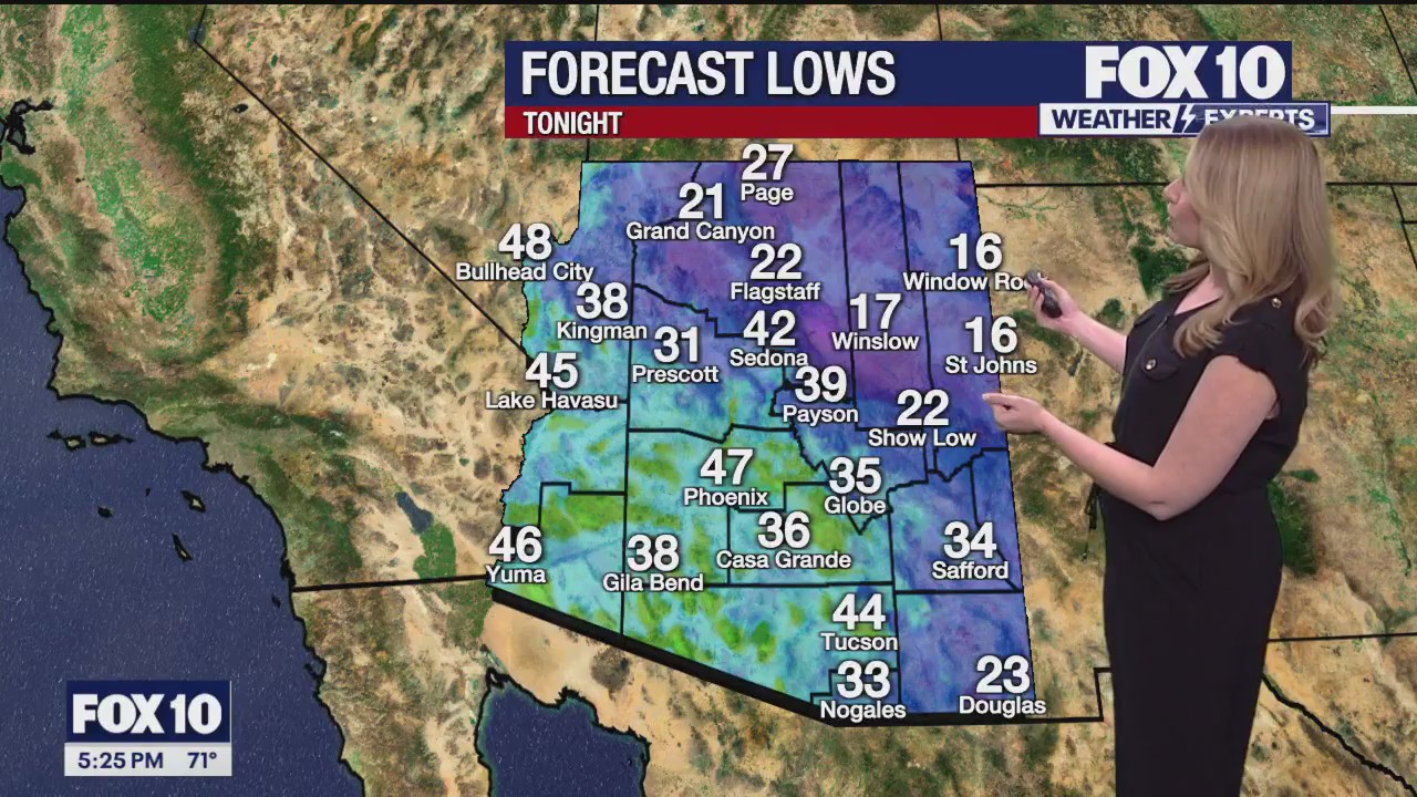 5 p.m. Weather Forecast - 12/10/23