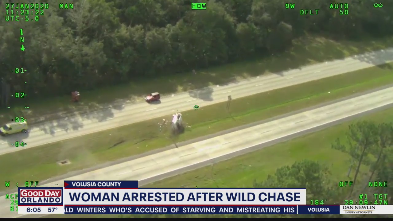 Florida woman arrested after wild chase
