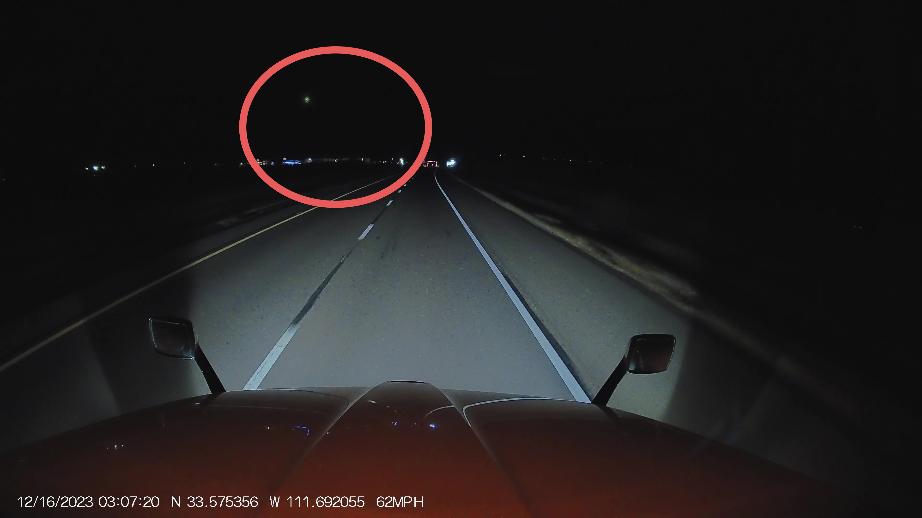 Meteor appears to fall over Fort McDowell, Arizona