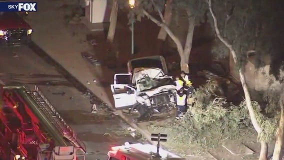 Surprise car crash sends several to the hospital