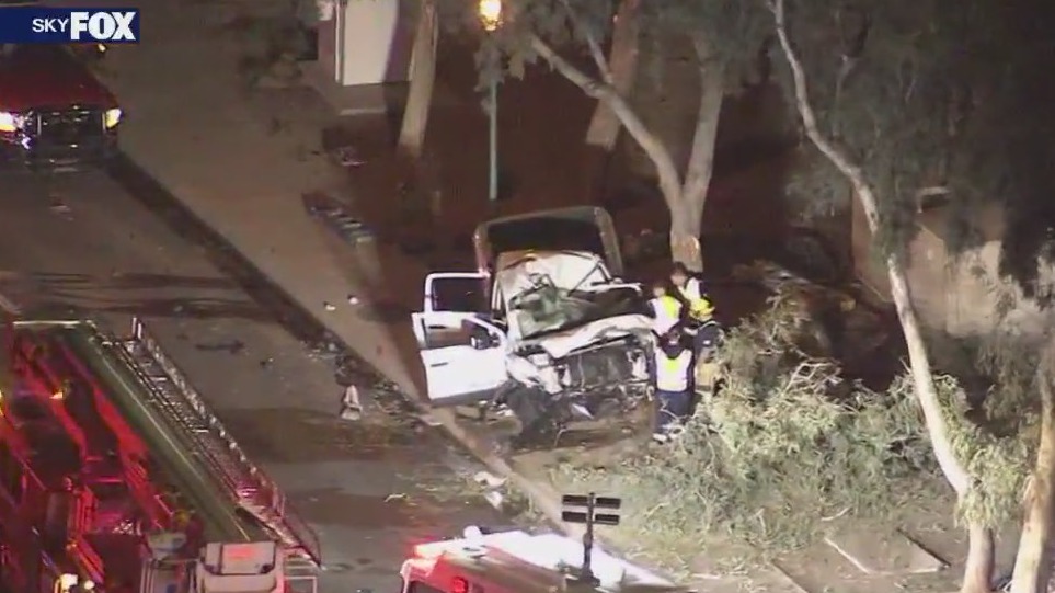 Surprise car crash sends several to the hospital