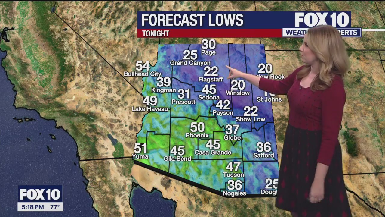 5 p.m. Weather Forecast - 12/16/23