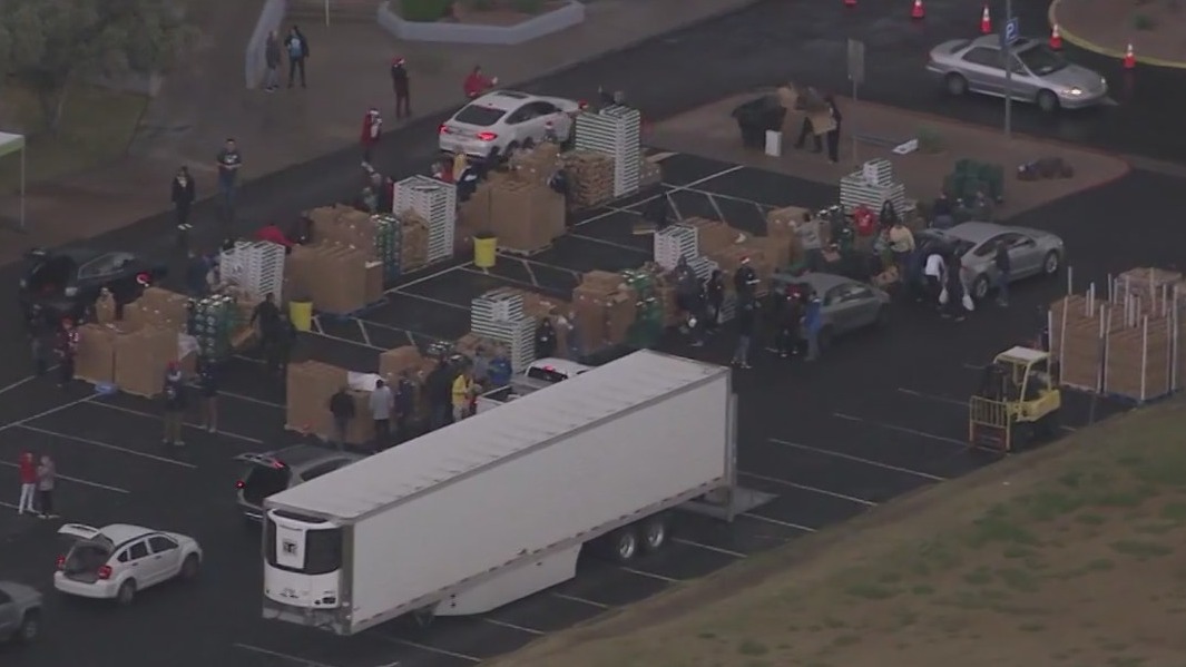 United Food Bank holiday distribution in Mesa