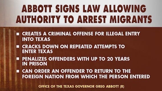 New Texas law could send illegal immigrants to jail
