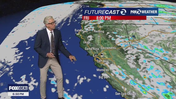 Rain arrives, clearing by the weekend