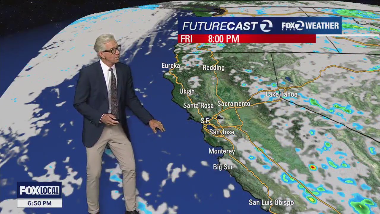 Rain arrives, clearing by the weekend