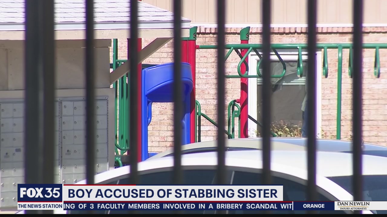 Boy accused of stabbing sister