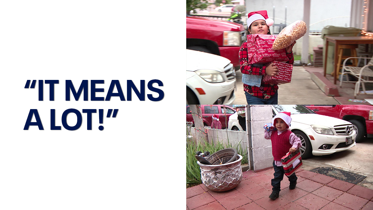 Family gets special gifts ahead of Christmas