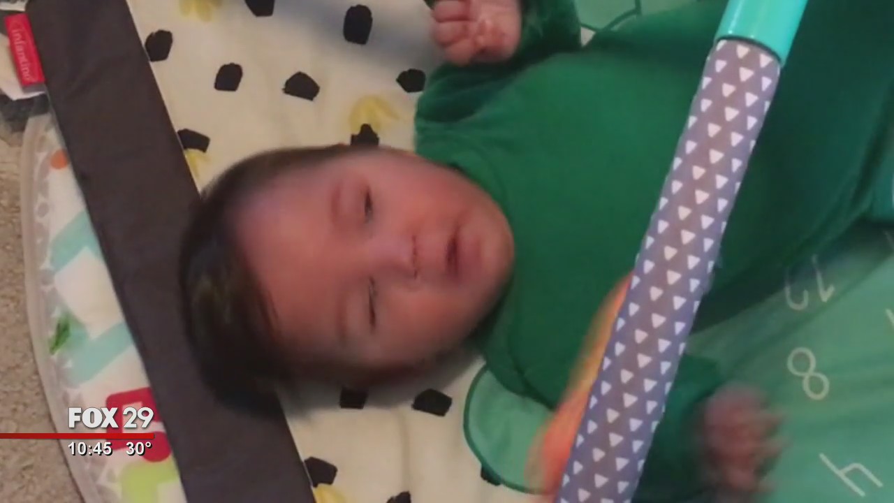 Baby born prematurely celebrates first birthday