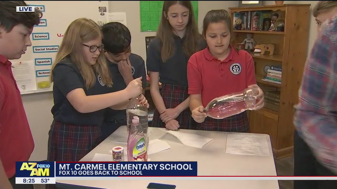 Cory's Corner: Back to school with the 6th grade science class at Mt. Carmel Elementary School