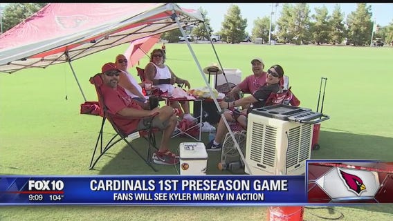 Fans gather for Cardinals' first preseason game