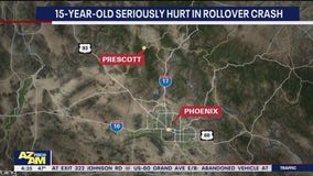 Teen seriously hurt in rollover crash near Prescott
