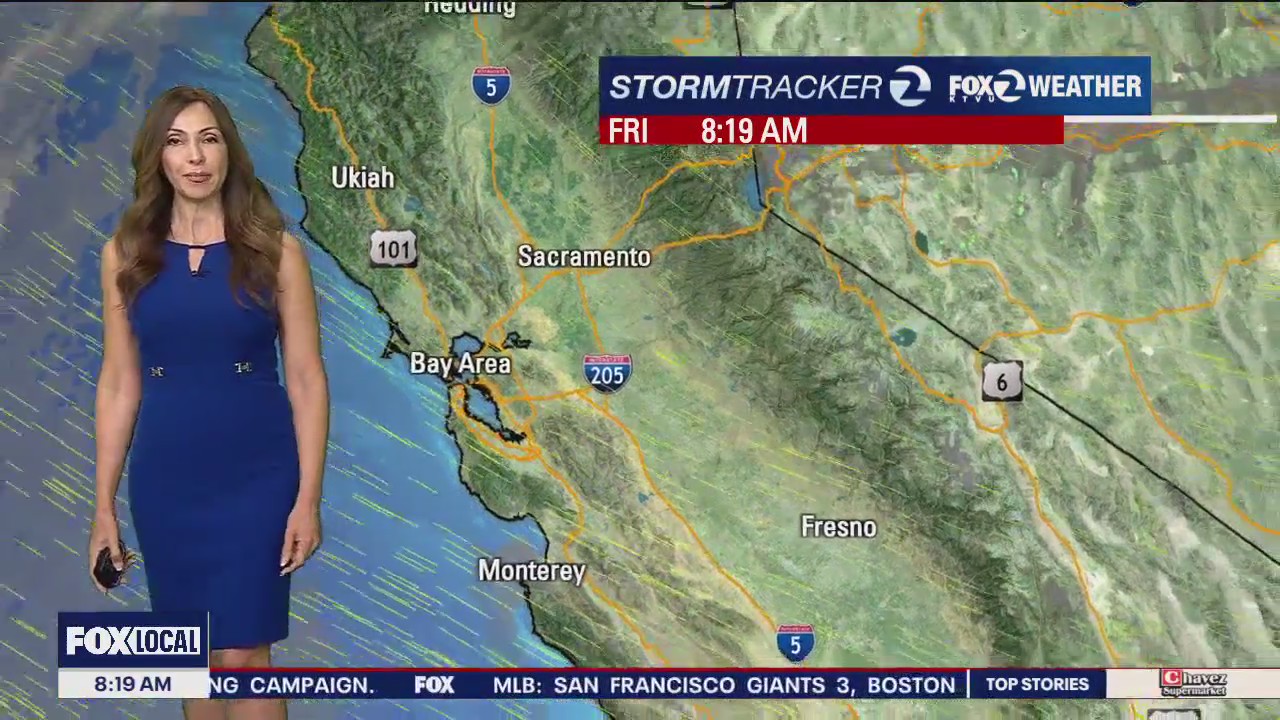 Mostly sunny skies and afternoon highs ranging in the upper 50s coast-side and upper 70s inland.