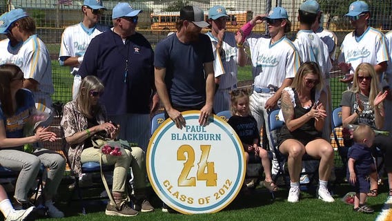 Oakland A's pitcher Paul Blackburn gets high school jersey retired
