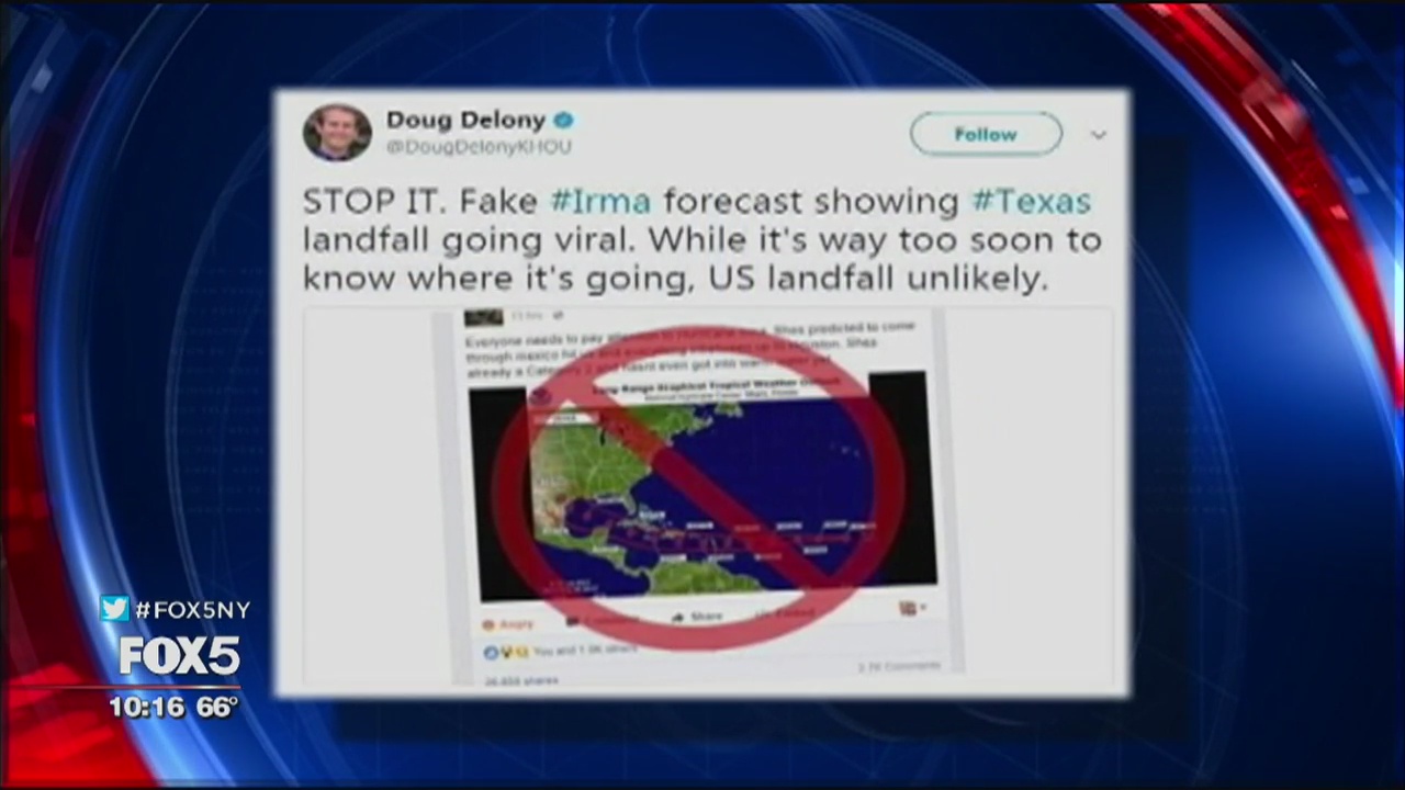 Beware fake storm forecasts