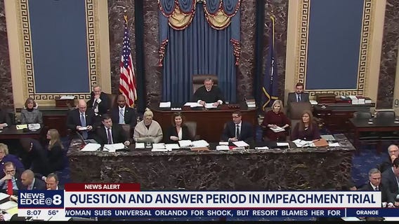 Questions from senators in Trump impeachment launch pointed debate