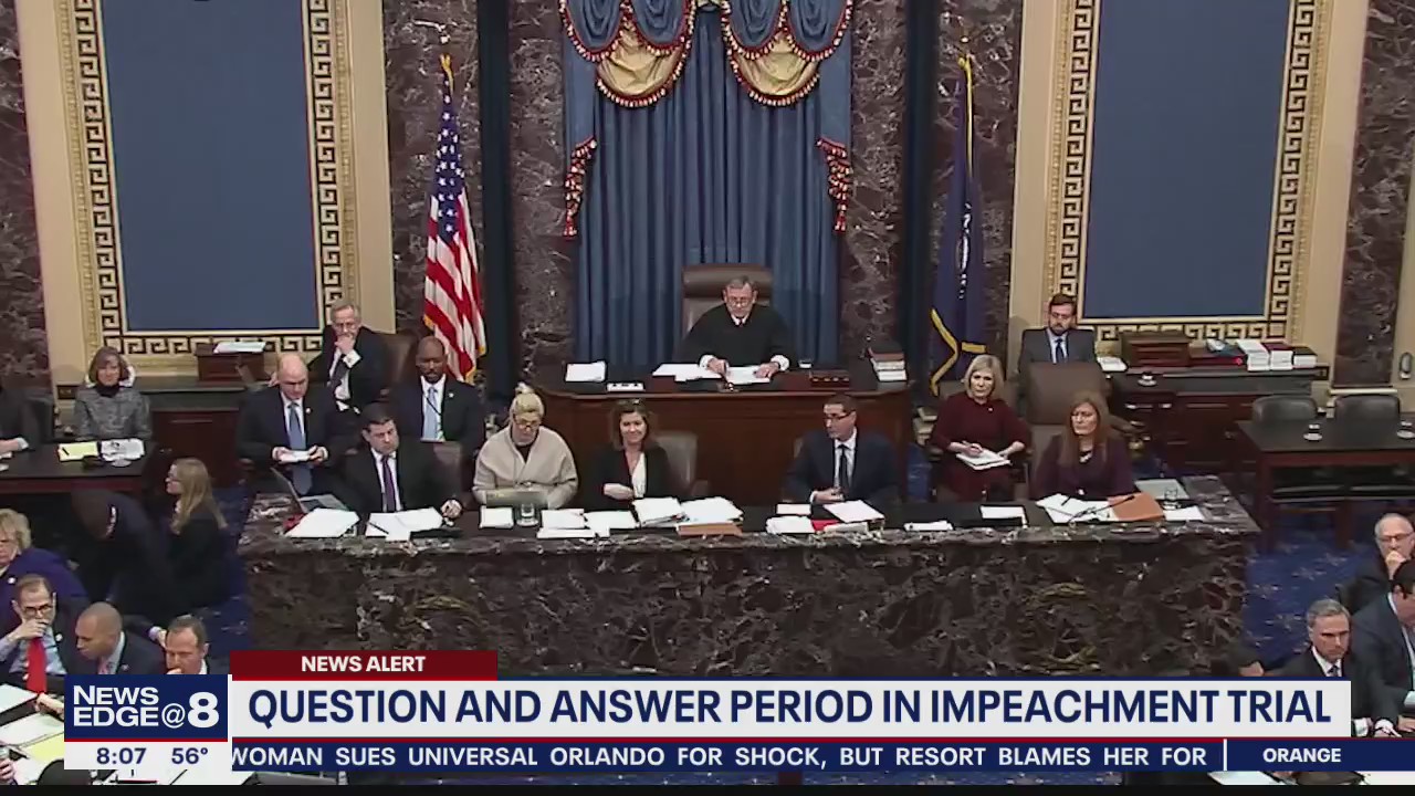 Questions from senators in Trump impeachment launch pointed debate