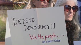 Small group holds rally for 3rd anniversary of the Capitol riot