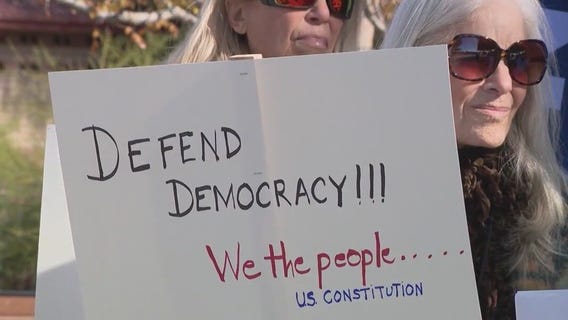 Small group holds rally for 3rd anniversary of the Capitol riot