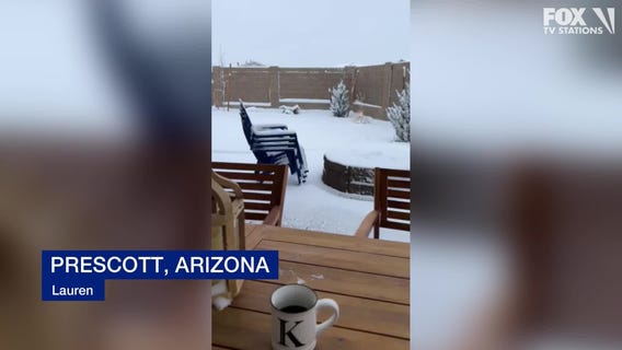 Winter storm hits across Arizona