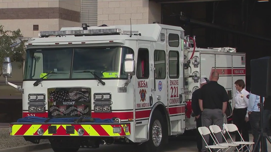 Mesa unveils their first electric fire truck