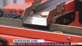 Commemorative Super Bowl coin made in Melbourne