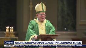 Archbishop Chaput leads final Sunday mass