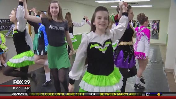 Practice, practice, practice for young Irish dancers in St. Patrick?s parade