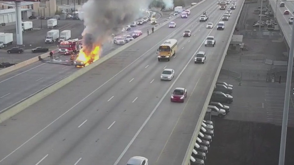Truck fire blocks traffic at I-17/I-10 Stack