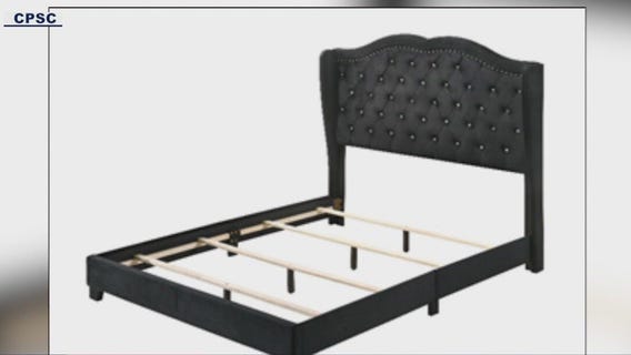 Bed frames recalled after reports of injuries