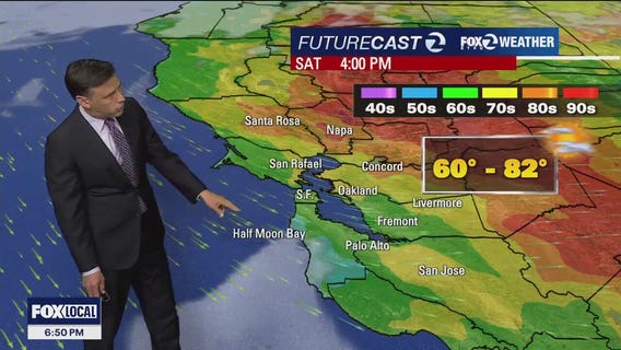 Cooler weekend forecast